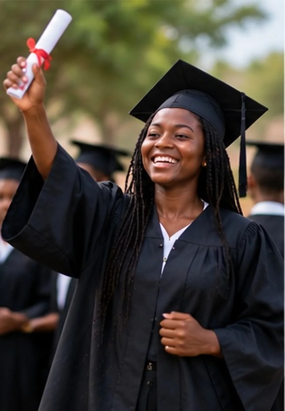 Jovem com diploma